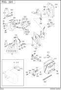 Intake,Exhaust Diagram and Parts List for EX400D20200  Subaru Engine