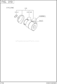Page D Diagram and Parts List for EY080D44000  Subaru Engine