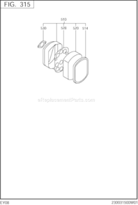 Page D Diagram and Parts List for EY080D60090  Subaru Engine