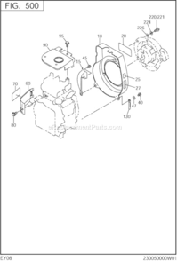 Part Location Diagram of 230-91709-03 Subaru Label (Trade Mark)