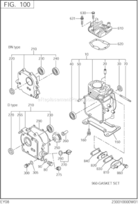 Page A Diagram and Parts List for EY080DD7012  Subaru Engine