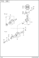 Part Location Diagram of 230-20201-31 Subaru Crankshaft Cp