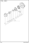 Part Location Diagram of 230-50100-08 Subaru Starter Knob