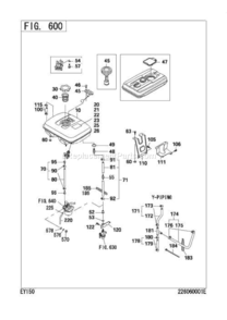 Page G Diagram and Parts List for EY150DD6500  Subaru Engine