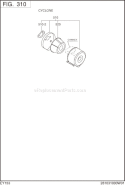 Page D Diagram and Parts List for EY153D41010  Subaru Engine