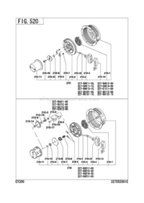 Part Location Diagram of 269-50145-08 Subaru Starter Pulley