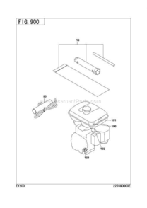 Accessories,Label Gr Diagram and Parts List for EY200DS4010  Subaru Engine