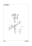 Crankshaft Piston Diagram and Parts List for EY200DD2840  Subaru Engine