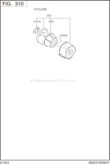 Page D Diagram and Parts List for EY203D34500  Subaru Engine