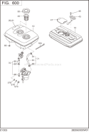 Part Location Diagram of 085-11100-50 Subaru Rubber Pipe