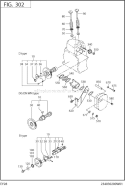 Intake Exhaust Diagram and Parts List for EY280B03090  Subaru Engine