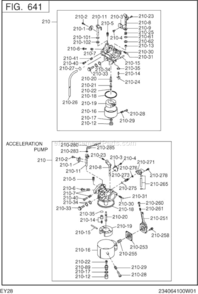 Part Location Diagram of 207-62535-08 Subaru Throttle Valve
