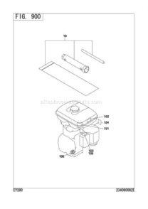 Accessories,Label Diagram and Parts List for EY280D65310  Subaru Engine