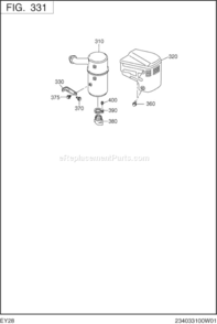 Page E Diagram and Parts List for EY280WN4120  Subaru Engine