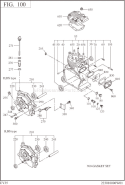 Crank Case Diagram and Parts List for EY350BB7792  Subaru Engine