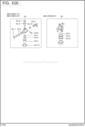 Page K Diagram and Parts List for EY350BB7792  Subaru Engine