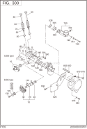 Intake Exhaust Diagram and Parts List for EY350BB7792  Subaru Engine