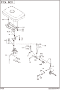 Fuel Lubricant Diagram and Parts List for EY350BB7792  Subaru Engine