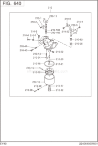 Page L Diagram and Parts List for EY400BB7742  Subaru Engine
