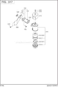 Page D Diagram and Parts List for EY400BB7841  Subaru Engine