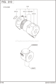 Page D Diagram and Parts List for EY400BG7021  Subaru Engine
