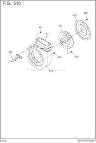 Page G Diagram and Parts List for EY400BG7021  Subaru Engine