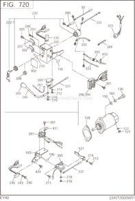 Page N Diagram and Parts List for EY400BS7870  Subaru Engine