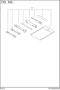 Accessories,label Diagram and Parts List for DY410YD2600 DY410 Subaru Engine