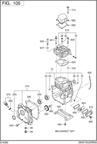 Part Location Diagram of 20F-00604-20 Subaru Flange Bolt