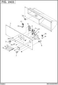 Control Box Diagram and Parts List for RGM51016000 RGX5100 Subaru Generator