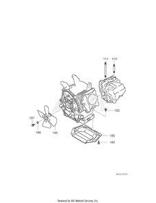 2110 Engine Diagram and Parts List for RAS28017010  Subaru Generator