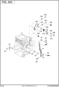 Part Location Diagram of 21E-42501-13 Subaru Governor Spring Er12