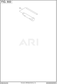 900 Accessory Diagram and Parts List for EH122D46552  Subaru Engine