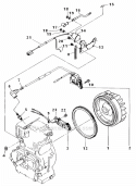 Magneto_For_Electric_Starter Diagram and Parts List for RGV4100  Subaru Generator