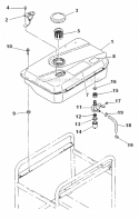 Part Location Diagram of 31C-36001-01 Subaru Fuel Tank Cp
