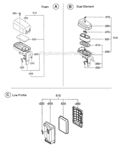 Page E Diagram and Parts List for SP210  Subaru Engine
