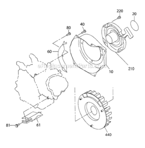 Cooling_And_Starting_Group Diagram and Parts List for SP210  Subaru Engine