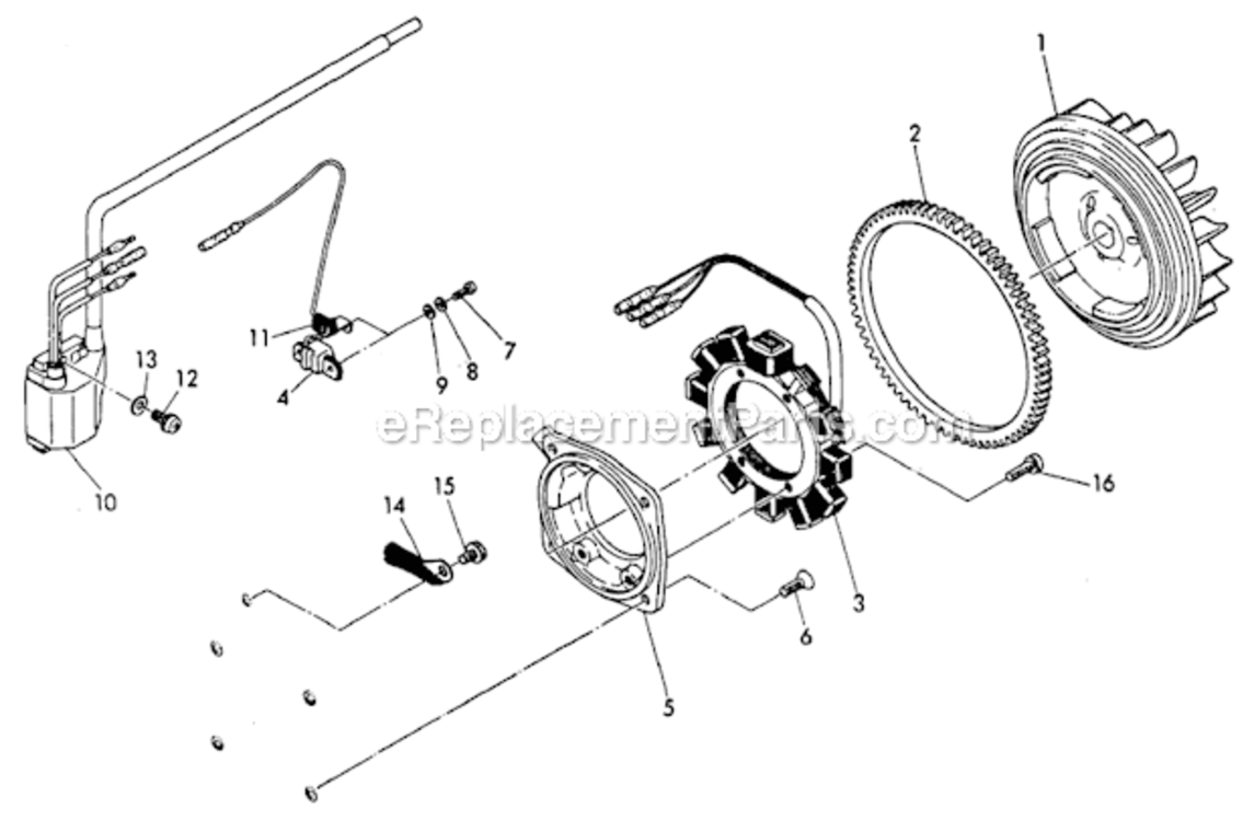 Magneto_-_Solid_State_Ignition_System Diagram and Parts List for WI-390  Subaru Engine