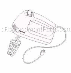 Page A Diagram and Parts List for 2480  Sunbeam Mixer