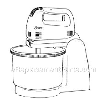 Page A Diagram and Parts List for 2604  Sunbeam Mixer