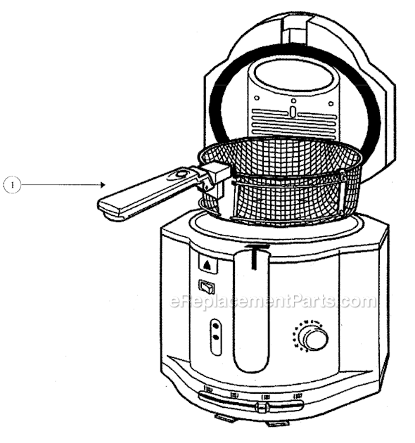 Page A Diagram and Parts List for 3241  Sunbeam Deep Fryer