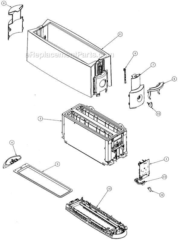 Page A Diagram and Parts List for 3811  Sunbeam Toaster