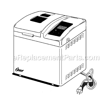 Page A Diagram and Parts List for 4810  Sunbeam Bread Maker