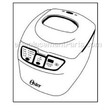 Page A Diagram and Parts List for 5838  Sunbeam Bread Maker