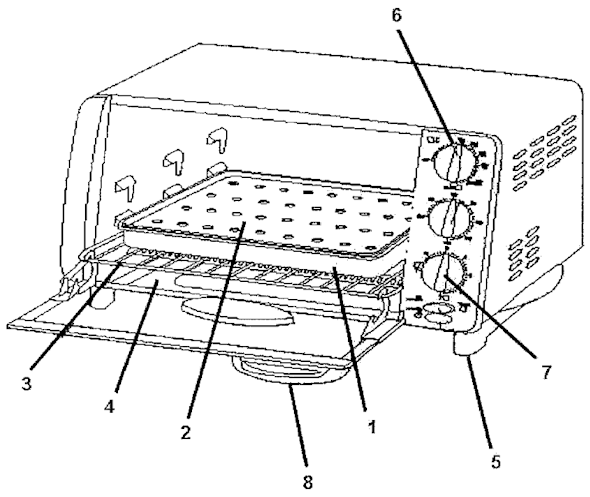 Page A Diagram and Parts List for 6190  Sunbeam Toaster