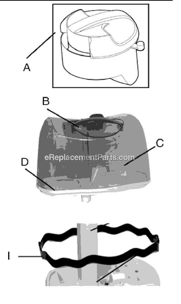 Page A Diagram and Parts List for 705  Sunbeam Humidifier