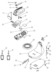 Page A Diagram and Parts List for 2384  Sunbeam Mixer
