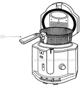 Page A Diagram and Parts List for 3241  Sunbeam Deep Fryer