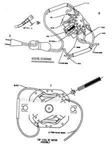 Page B Diagram and Parts List for 4142-8  Sunbeam Blender