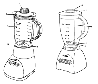 Page A Diagram and Parts List for 4181  Sunbeam Blender